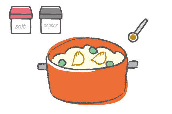 餃子スープのつくり方4